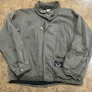 Vintage Generra Bomber Jacket Military  Size 40 (large) Gray